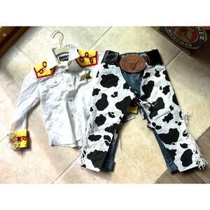 Jessie Toy Story Costume Handmade Toddler Cowgirl Outfit Pants Top Size 4